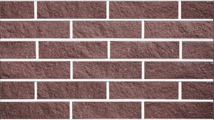 Фасадная плитка под кирпич LAND BRICK коричневая колотая