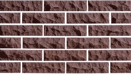 Фасадна плитка під цеглу LAND BRICK коричнева скеля