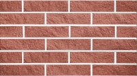 Фасадна плитка під цеглу LAND BRICK червона колота