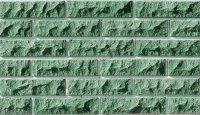 Фасадна плитка під цеглу LAND BRICK зелена скеля