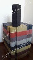 Фасонный фигурный кирпич LAND BRICK капля черный