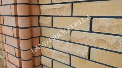 Кирпич для забора LAND BRICK капля, скала, гладкий