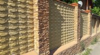 Кирпич для забора LAND BRICK Звездочка желтый
