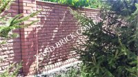 Кирпич для забора LAND BRICK скала и угловой красный