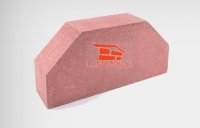 Кирпич двухугловой гладкий красный LAND BRICK