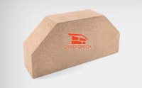 Кирпич двухугловой гладкий терракот (персик) LAND BRICK
