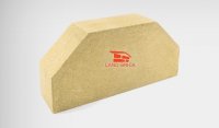 Кирпич двухугловой гладкий желтый LAND BRICK