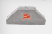 Кирпич фасонный двухугловой скала мокко LAND BRICK