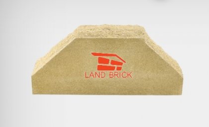 Цегла фасонна двокутова скеля жовта LAND BRICK фасонна двокутова