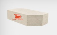Кирпич угловой гладкий белый LAND BRICK