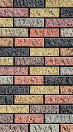 Облицовочный кирпич колотый с фаской