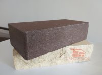Облицовочный кирпич LAND BRICK гладкий коричневый