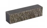 Облицовочный кирпич LAND BRICK половинка колотый черный