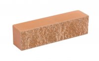 Облицовочный кирпич LAND BRICK половинка колотый персик