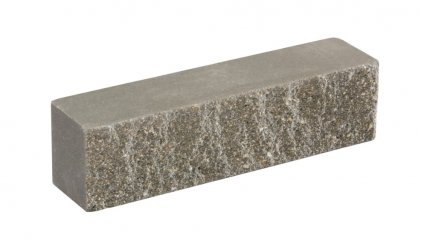 Облицовочный кирпич LAND BRICK половинка колотый серый