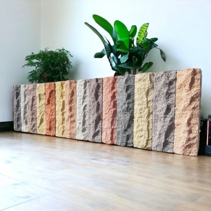 Облицювальна цегла LAND BRICK рвана скеля персикова 250х100х65 мм