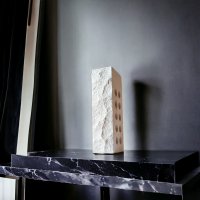 Облицовочный кирпич LAND BRICK рваный скала белый 250х100х65 мм