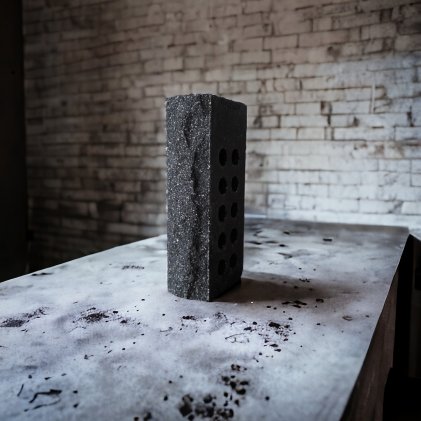Облицювальна цегла LAND BRICK рвана скеля чорна 250х100х65 мм