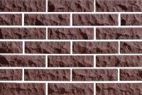 Облицовочный кирпич LAND BRICK рваный скала коричневый