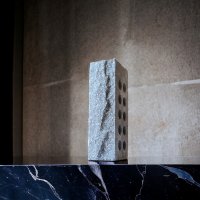 Облицовочный кирпич LAND BRICK рваный скала серый 250х100х65 мм
