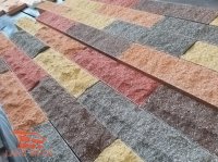 Облицовочный кирпич половинка LAND BRICK скала и колотый