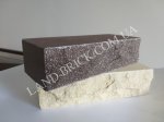 Рваный кирпич LAND BRICK коричневый полнотелый