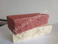 Рваный кирпич LAND BRICK красный полнотелый