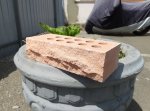 Рваный кирпич LAND BRICK пустотелый персик