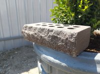 Рваный кирпич LAND BRICK пустотелый темно-коричневый