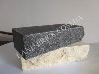 Рваный кирпич LAND BRICK серый полнотелый