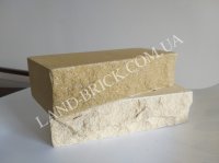 Рваный кирпич LAND BRICK желтый полнотелый