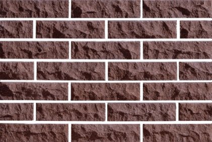 Рвана цегла скеля LAND BRICK коричнева повнотіла коричнева повнотіла