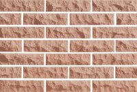 Рваный кирпич скала LAND BRICK красный полнотелый